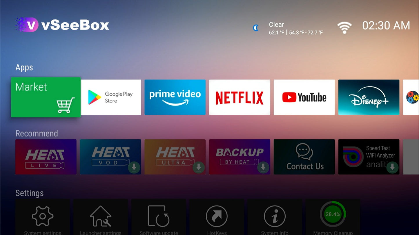 VSEE V5 PRO ANDROID OTT MEDIA BOX