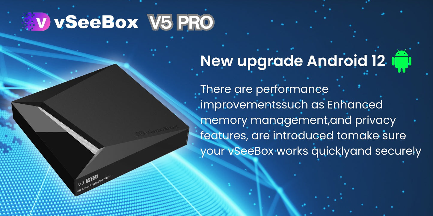 VSEE V5 PRO ANDROID OTT MEDIA BOX