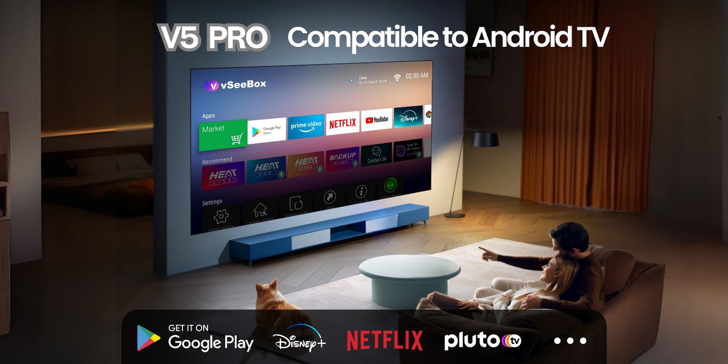 VSEE V5 PRO ANDROID OTT MEDIA BOX