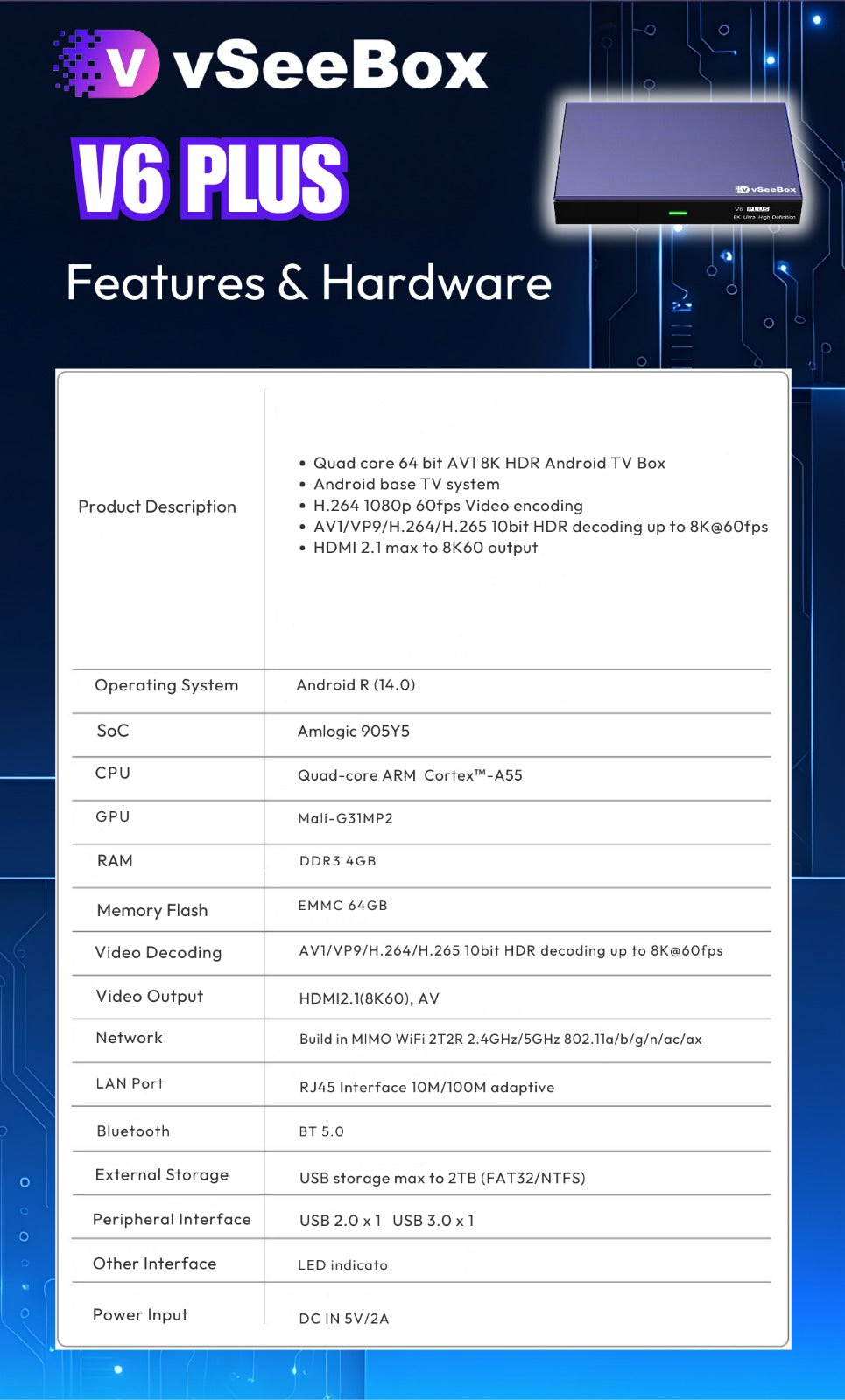2026 vSee V6 PLUS ANDROID 14 OS